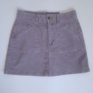 New American Eagle Hi-Rise A-Line Super Stretch Corduroy Mini Skirt